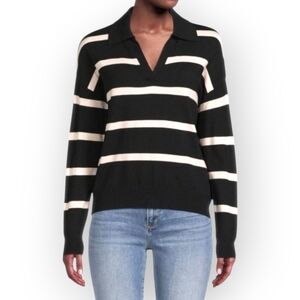 Truth by Republic Black V-Neck Sweater for Women
